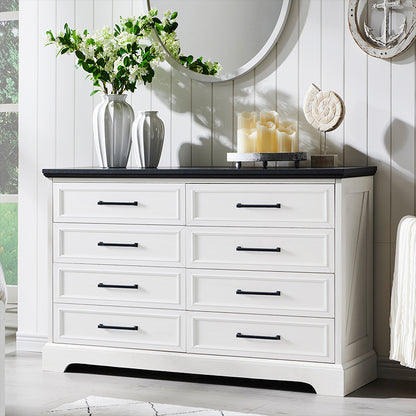 JXQTLINGMU 52 inch Farmhouse 8 Drawers Double Dresser – lingmu JXQTLINGMU 52 inch Farmhouse 8 Drawers Double Dresser – lingmu
