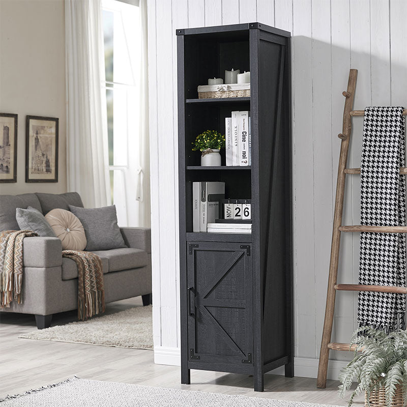 JXQTLINGMU 70 inch Storage Cabinet with Doors