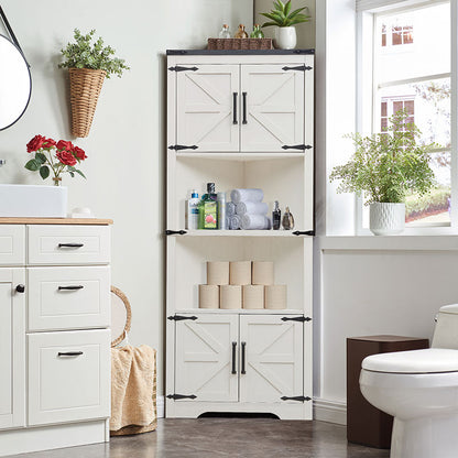 JXQTLINGMU 67 inch Farmhouse Corner Storage Cabinet
