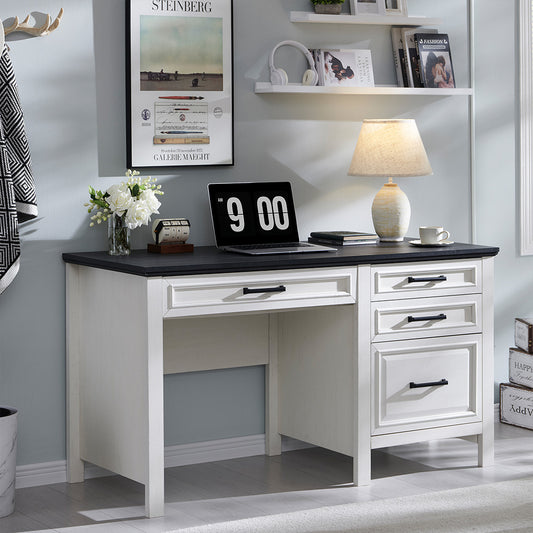JXQTLINGMU 53INCH Home Office Desk, Modern Farmhouse Computer Desk