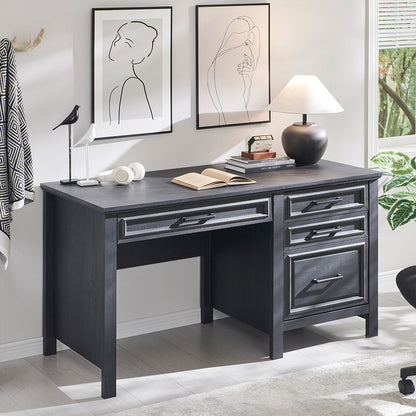 JXQTLINGMU 53INCH Home Office Desk, Modern Farmhouse Computer Desk