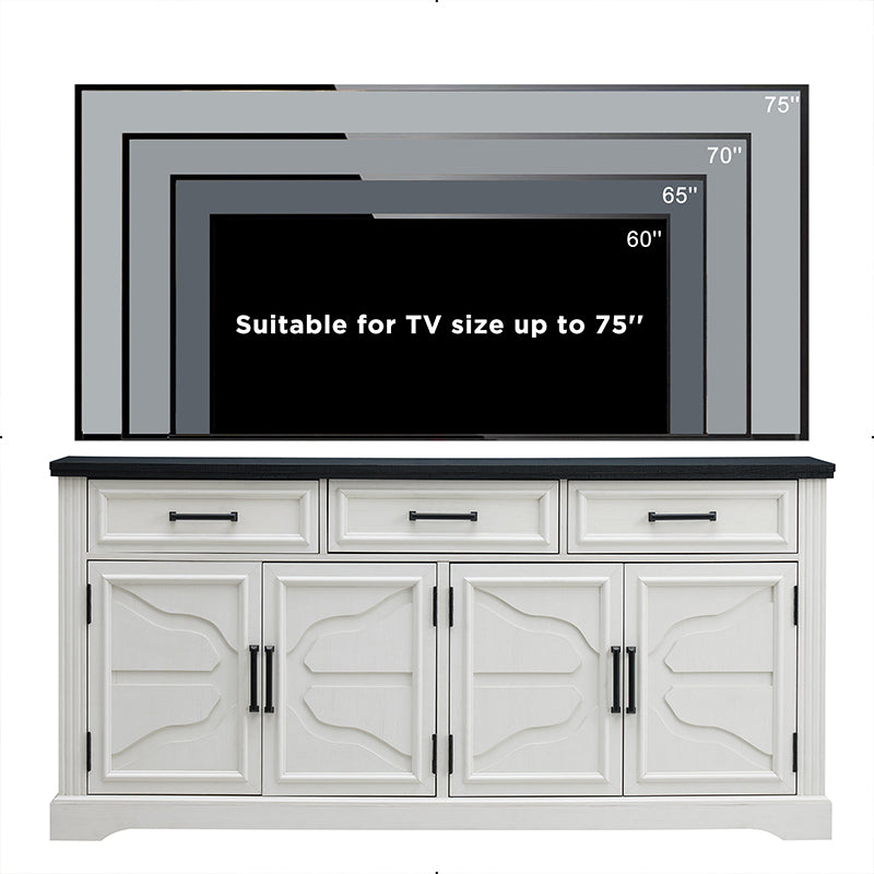 JXQTLINGMU 66 inch Farmhouse TV Stand