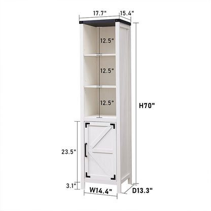 JXQTLINGMU 70 inch Storage Cabinet with Doors