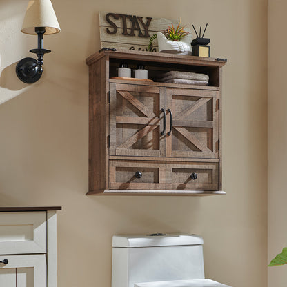JXQTLINGMU 24 inch Bathroom Wall Cabinet, Farmhouse Medicine Cabinet