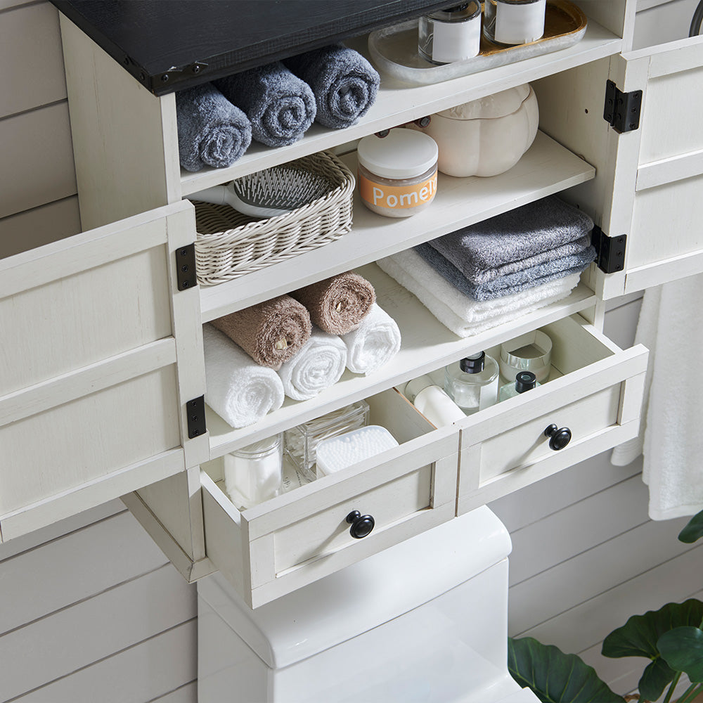 JXQTLINGMU 24 inch Bathroom Wall Cabinet, Farmhouse Medicine Cabinet