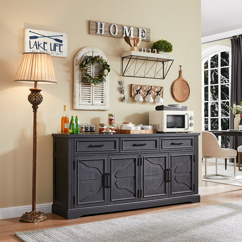 JXQTLINGMU 66 inch Farmhouse TV Stand